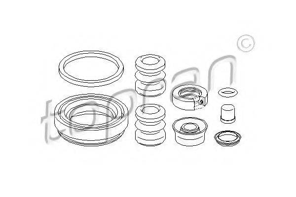 TOPRAN 107083 Ремкомплект, гальмівний супорт