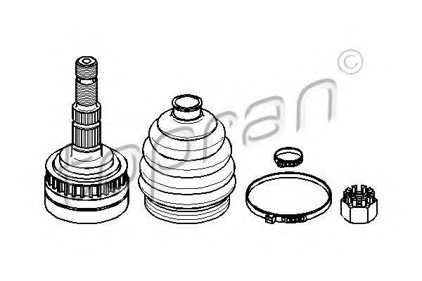 TOPRAN 208187 Шарнірний комплект, приводний вал
