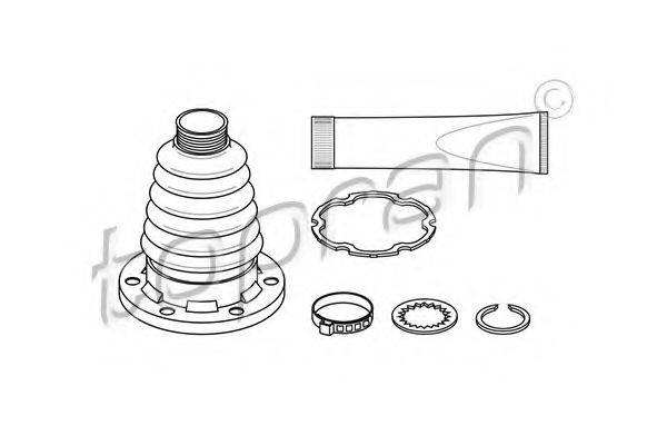 TOPRAN 111781 Комплект пильника, приводний вал
