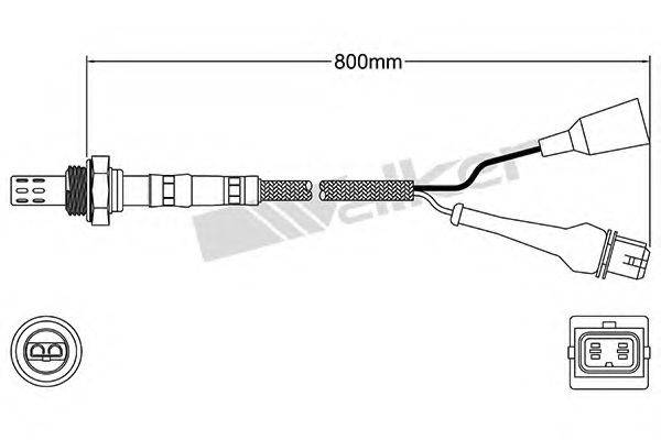 WALKER PRODUCTS 25023102 Лямбда-зонд