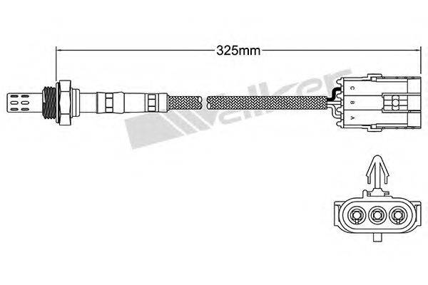 WALKER PRODUCTS 25023003 Лямбда-зонд