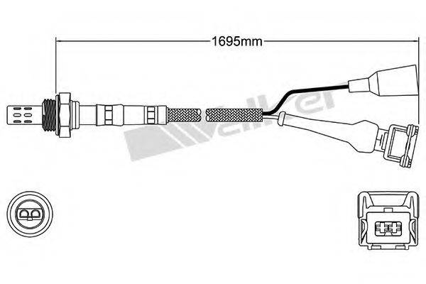 WALKER PRODUCTS 25023069 Лямбда-зонд