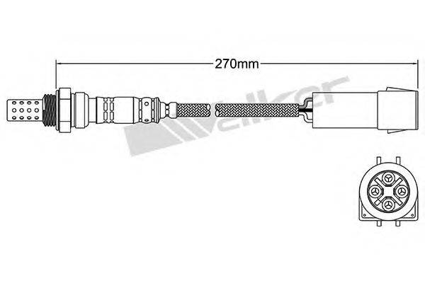 WALKER PRODUCTS 25024519 Лямбда-зонд