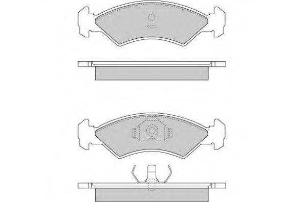 E.T.F. 120263 Комплект гальмівних колодок, дискове гальмо