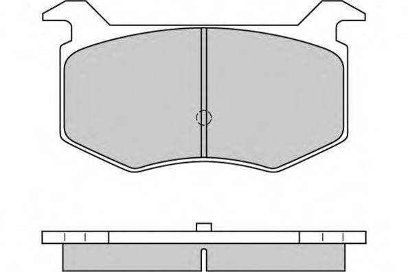 E.T.F. 120576 Комплект гальмівних колодок, дискове гальмо
