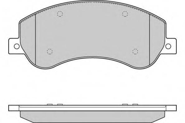 E.T.F. 121274 Комплект гальмівних колодок, дискове гальмо