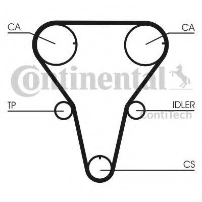 CONTITECH CT1047 Ремінь ГРМ