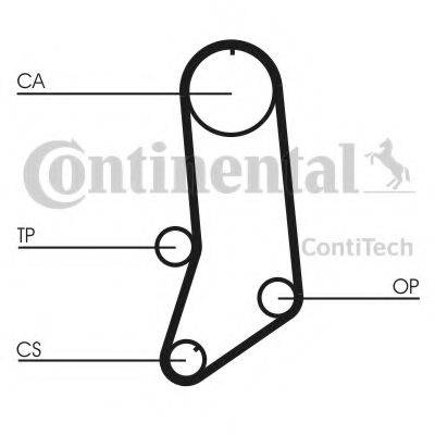 CONTITECH CT594K3 Комплект ременя ГРМ