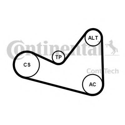 CONTITECH 6PK1050K3 Полікліновий ремінний комплект