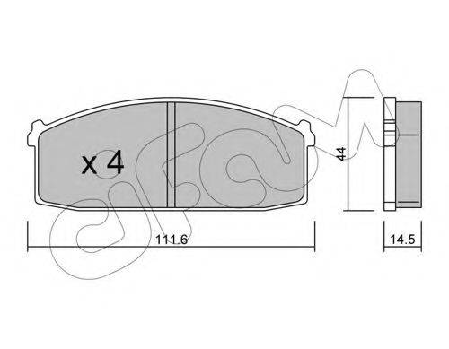 CIFAM 8222450 Комплект гальмівних колодок, дискове гальмо