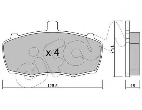 CIFAM 8226920 Комплект гальмівних колодок, дискове гальмо