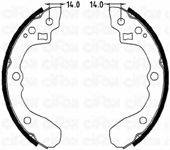 CIFAM 153217 Комплект гальмівних колодок