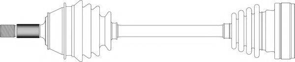 GENERAL RICAMBI WW3001 Приводний вал
