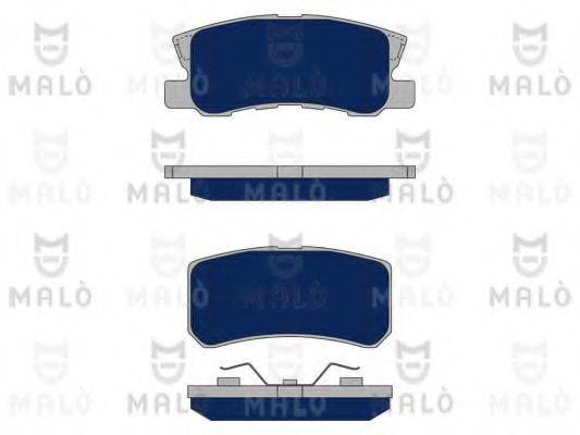 MALO 1050353 Комплект гальмівних колодок, дискове гальмо