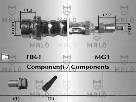 MALO 80000 Гальмівний шланг