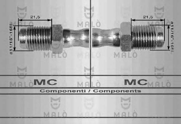 MALO 8001 Гальмівний шланг