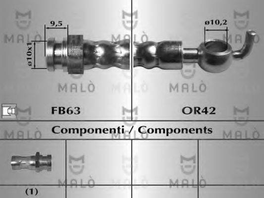 MALO 80042 Гальмівний шланг