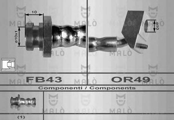 MALO 80062 Гальмівний шланг