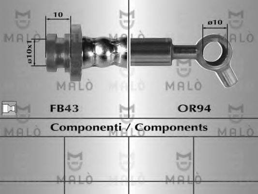 MALO 80072 Гальмівний шланг