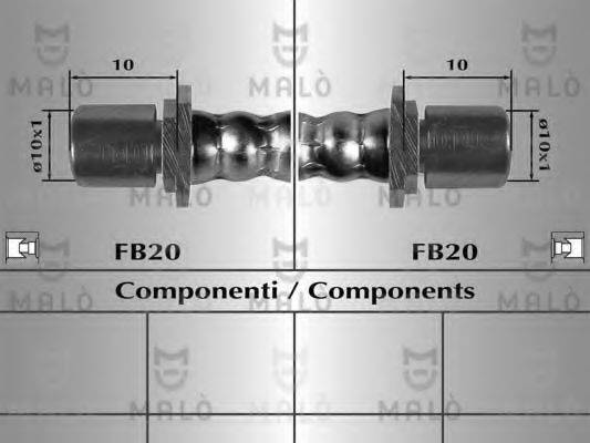 MALO 80126 Гальмівний шланг