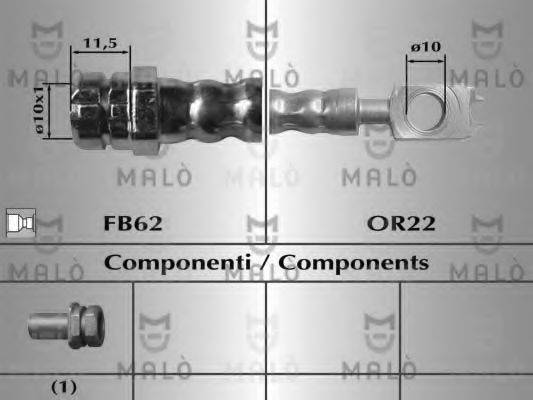 MALO 80160 Гальмівний шланг