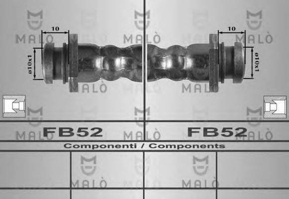 MALO 80270 Гальмівний шланг