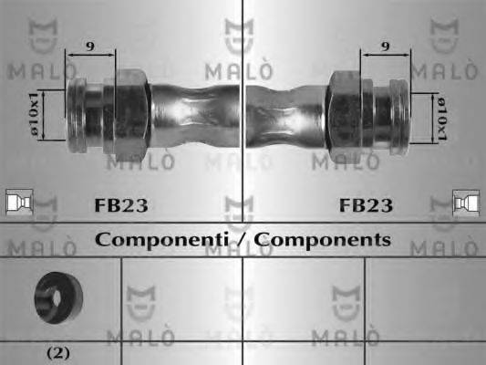 MALO 80303 Гальмівний шланг