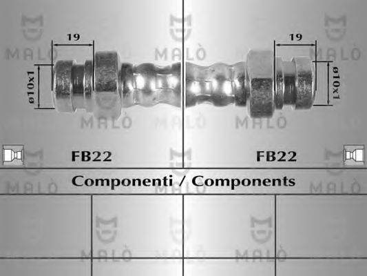 MALO 80325 Гальмівний шланг
