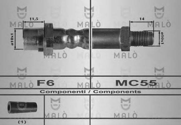 MALO 80336 Гальмівний шланг