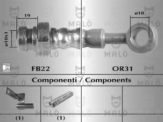 MALO 80479 Гальмівний шланг