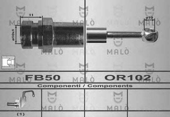 MALO 80487 Гальмівний шланг