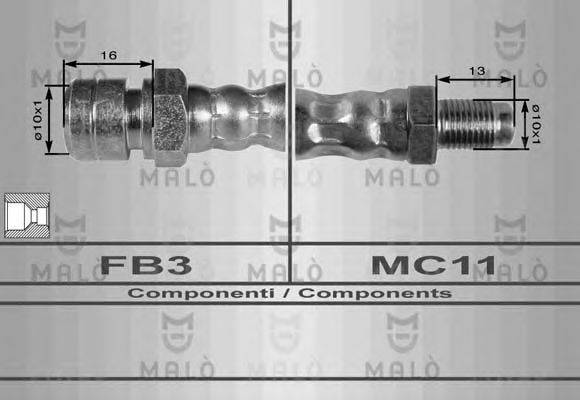 MALO 8049 Гальмівний шланг