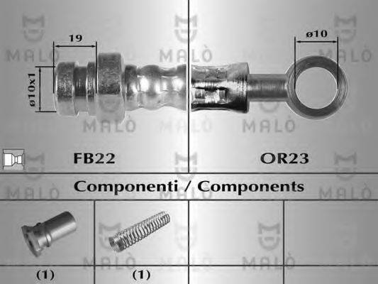 MALO 80568 Гальмівний шланг