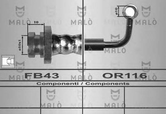 MALO 80579 Гальмівний шланг