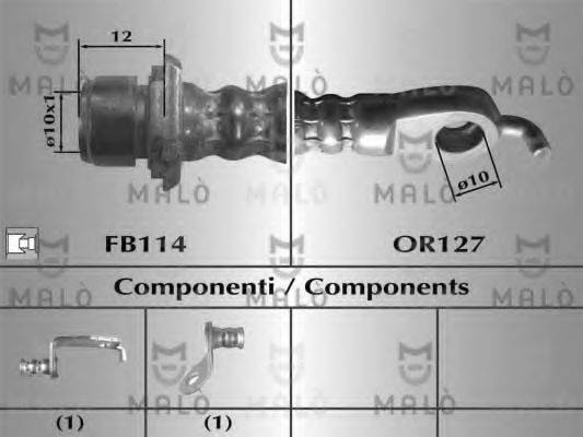 MALO 80650 Гальмівний шланг