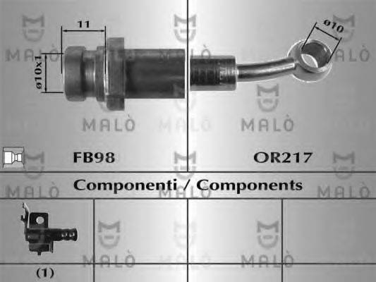 MALO 80773 Гальмівний шланг