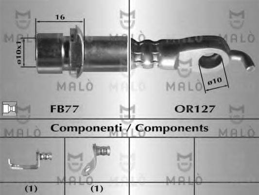 MALO 80879 Гальмівний шланг