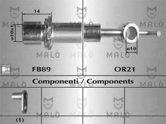 MALO 80960 Гальмівний шланг