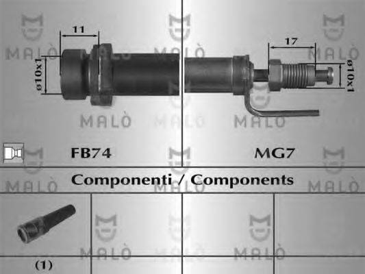 MALO 80965 Гальмівний шланг