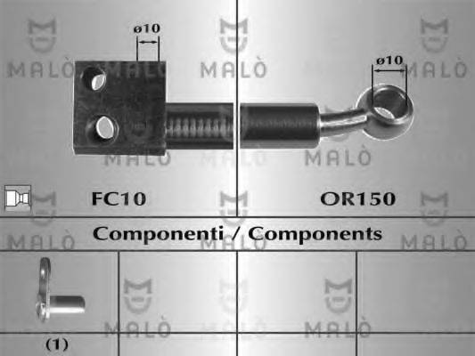 MALO 80977 Гальмівний шланг