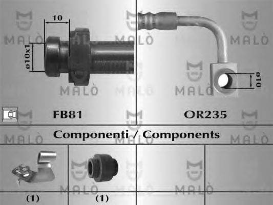 MALO 81015 Гальмівний шланг