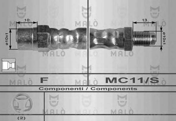 MALO 8249 Гальмівний шланг