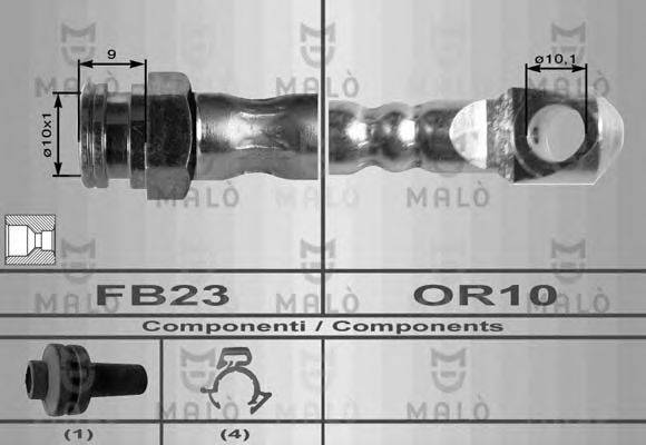MALO 8372 Гальмівний шланг