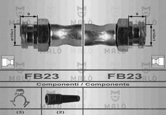 MALO 8434 Гальмівний шланг