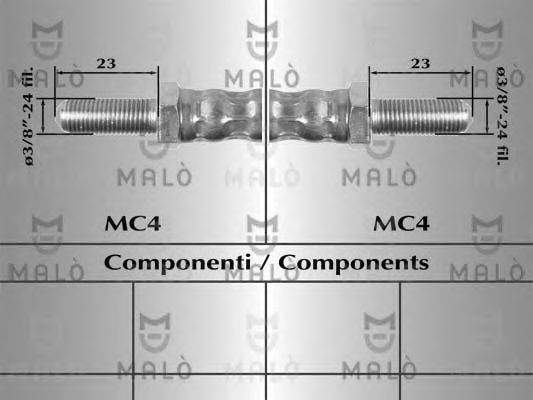 MALO 8453 Гальмівний шланг