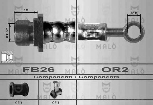 MALO 8476 Гальмівний шланг