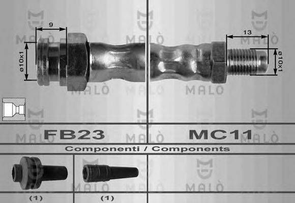 MALO 8483 Гальмівний шланг