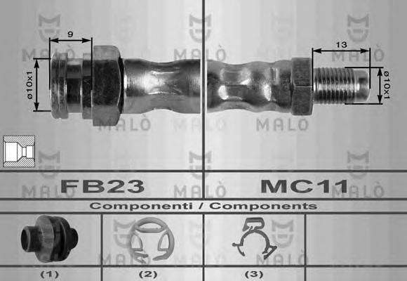 MALO 8553 Гальмівний шланг