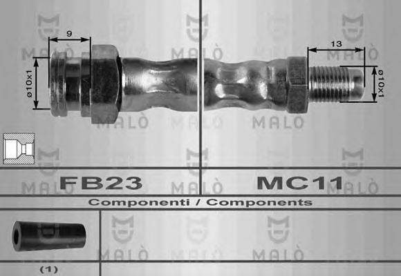 MALO 8926 Гальмівний шланг