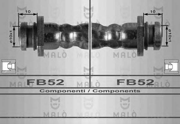 MALO 8952 Гальмівний шланг